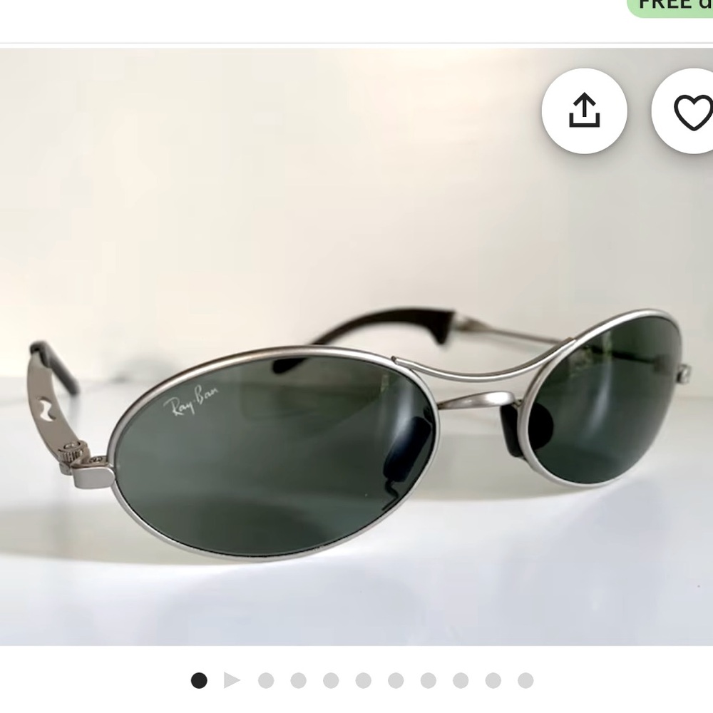 COPY - Ray Ban B&L USA vintage sunglasses 🕶️ - W2177 Orbs oval silver frame